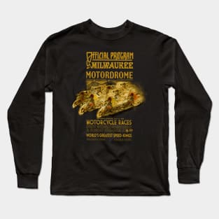 Milwaukee Motordrome Motorcycle Races Long Sleeve T-Shirt